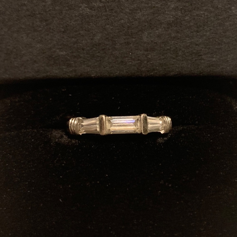Sterling Silver CZ Band Ring